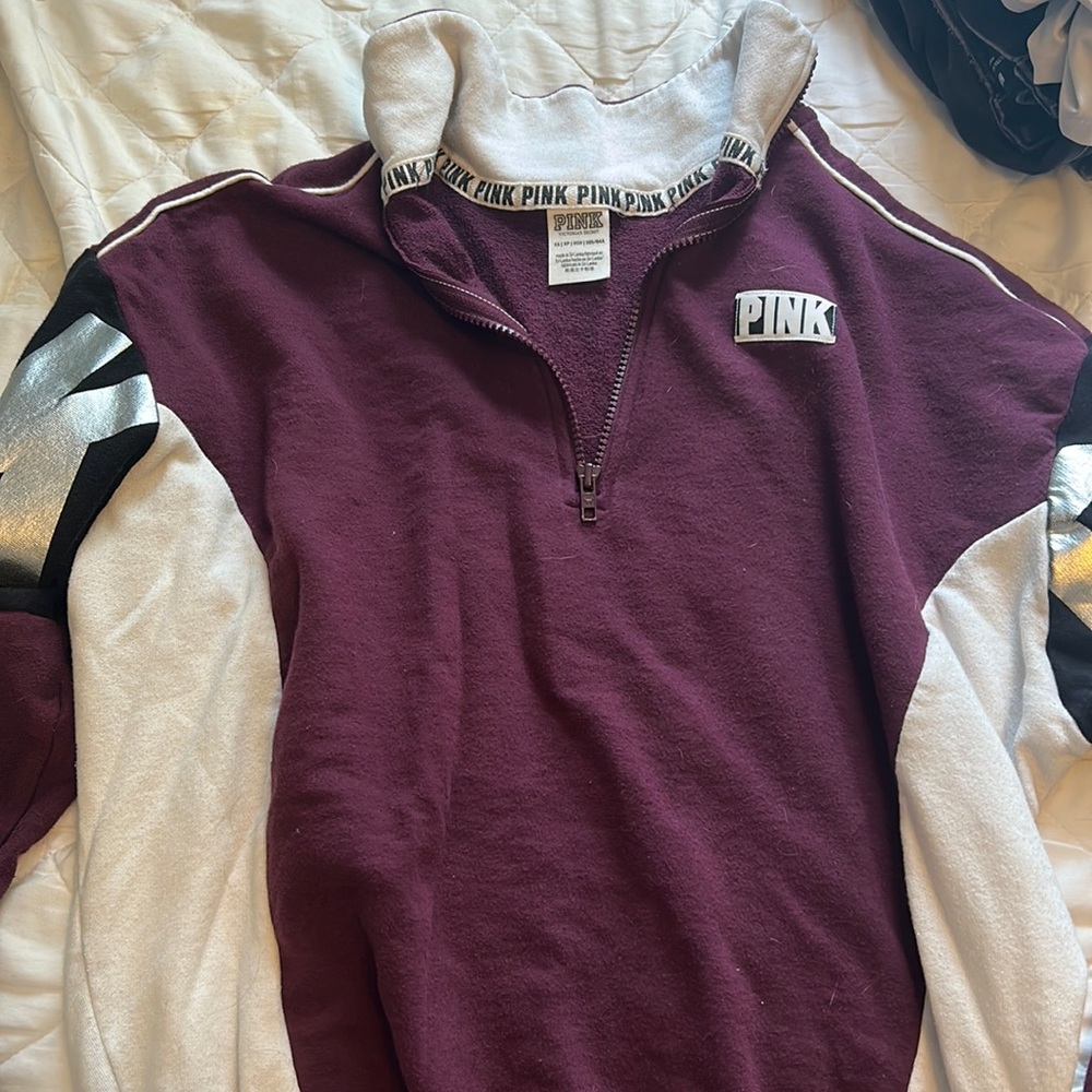 Pink xs zip up